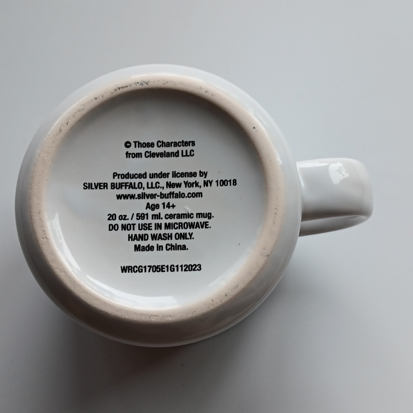 Care Bears Ceramic Mug 20 oz 4" Tall Glitter Heart White Red Cheer Tenderheart - Picture 3 of 4